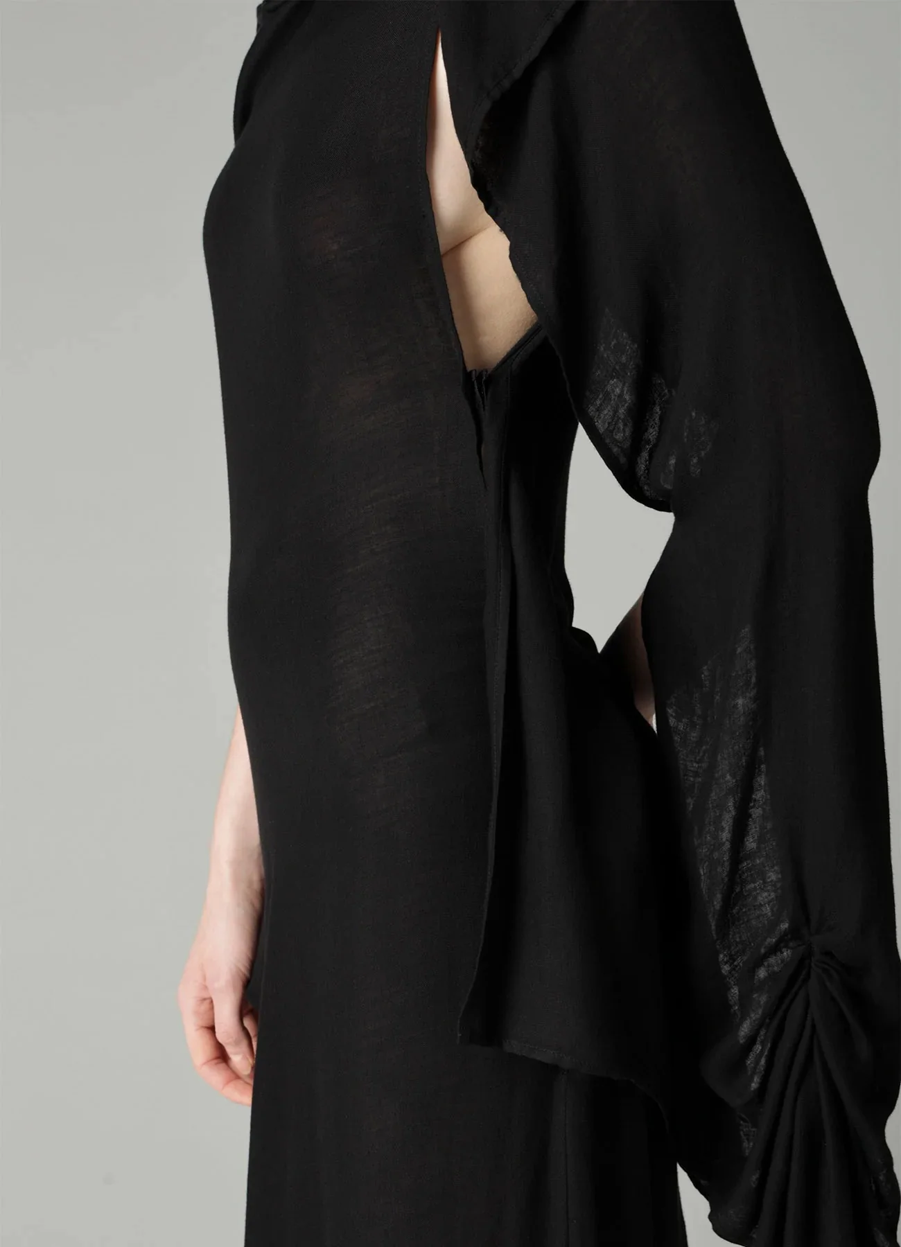 L LONG SLEEVE DRESS A BLACK - Image 7