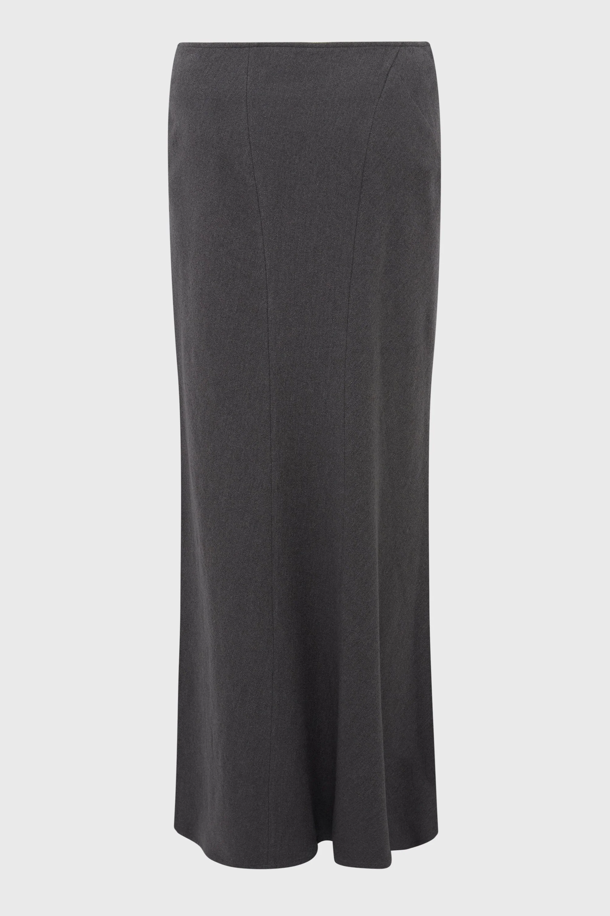 L POCKET FLARE SKIRT GREY - Image 2